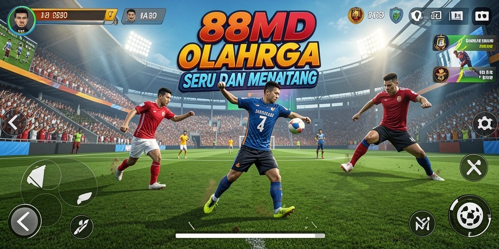Tangkapan layar gameplay 88ID menampilkan aksi olahraga yang mendebarkan.