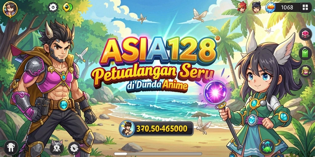 Tampilan gameplay seru dari ASIA128 yang membawa Anda ke dunia anime.