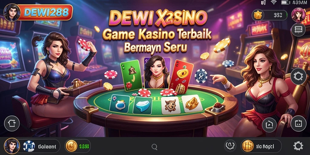 Tampilan gameplay Kasino yang menegangkan di DEWI288.