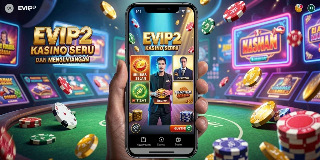 Tampilan menarik dari EVIP2 saat pemain menikmati permainan Kasino.