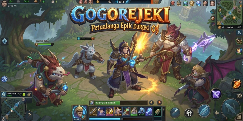 Tampilan gameplay GOGOREJEKI yang menakjubkan dan penuh aksi.