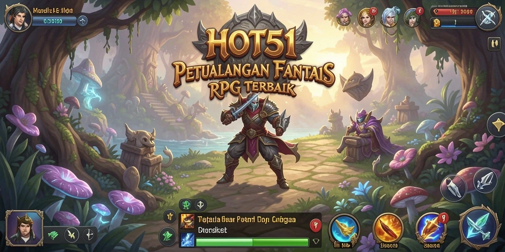 Tangkapan layar gameplay <strong>HOT51</strong> yang menampilkan aksi seru dalam pertarungan RPG.