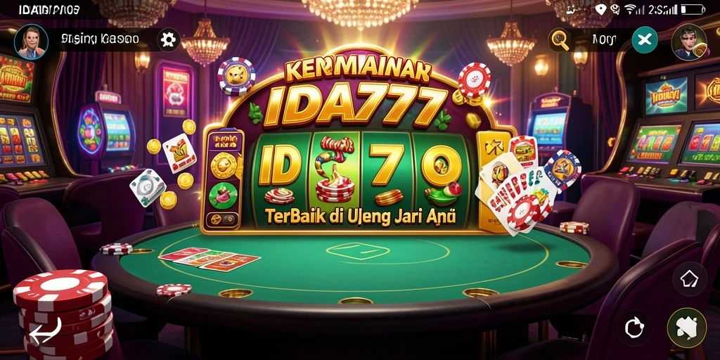 Tampilan gameplay Kasino yang menarik dan interaktif di IDA777.