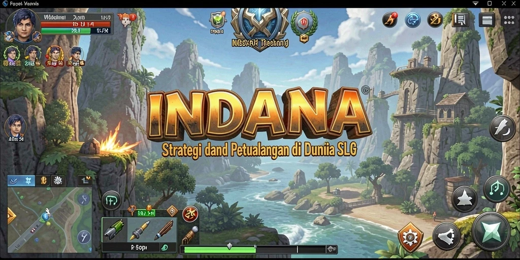 Tampilan gameplay menegangkan dalam dunia SLG yang dinamis.