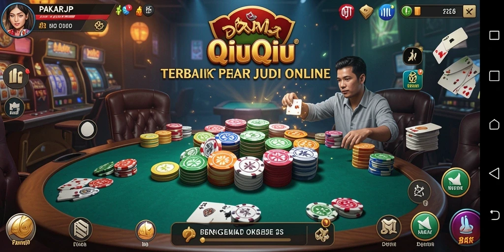 Tampilan gameplay QiuQiu yang seru dan interaktif.