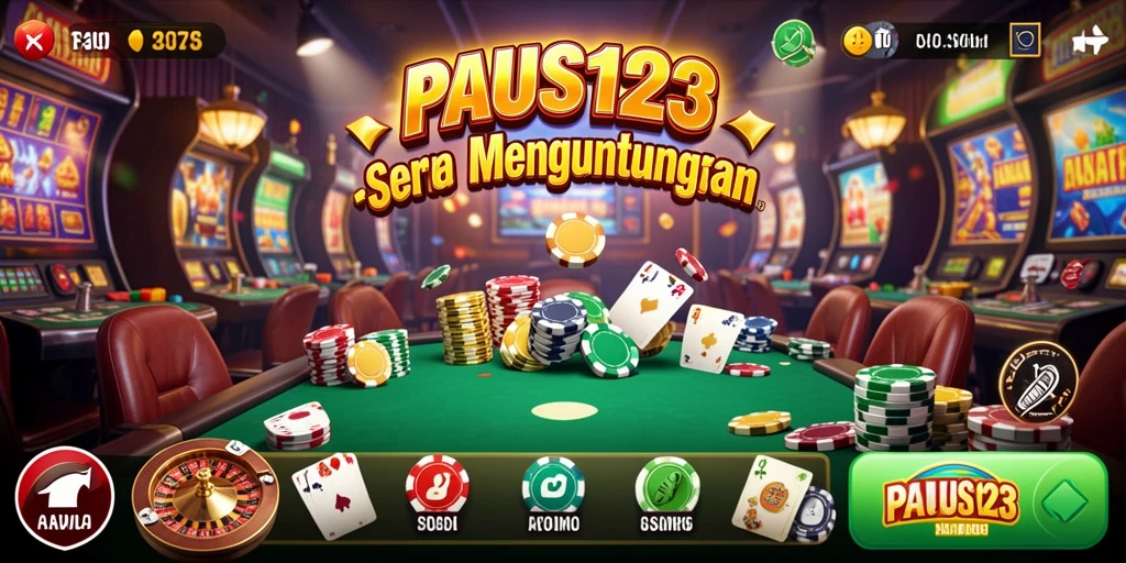 Tampilan menarik gameplay Kasino PAUS123 yang seru dan mengasyikkan.