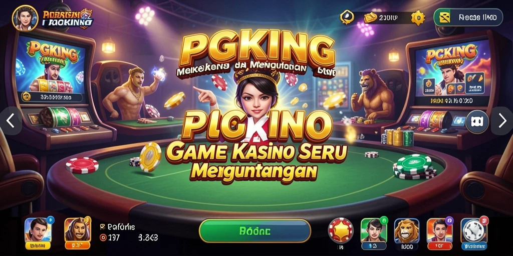 Tampilan menawan dari gameplay seru PGKING di kasino.
