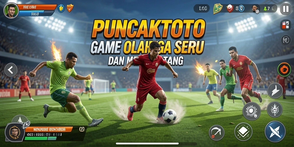 Screenshot gameplay PUNCAKTOTO yang menampilkan aksi seru olahraga.