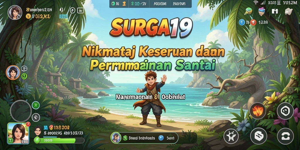 Tangkapan layar SURGA19 menunjukkan gameplay yang menyenangkan dan penuh warna.