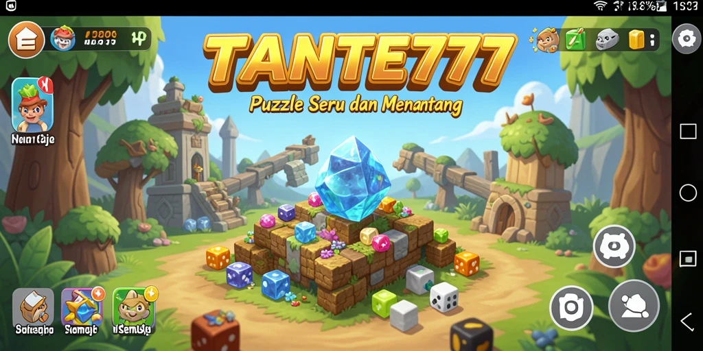 Tampilan seru gameplay TANTE777 dengan berbagai tantangan Puzzle.