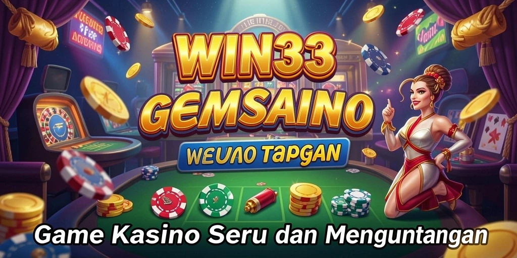 Tampilan gameplay Kasino yang menarik dan menghibur di WIN33.