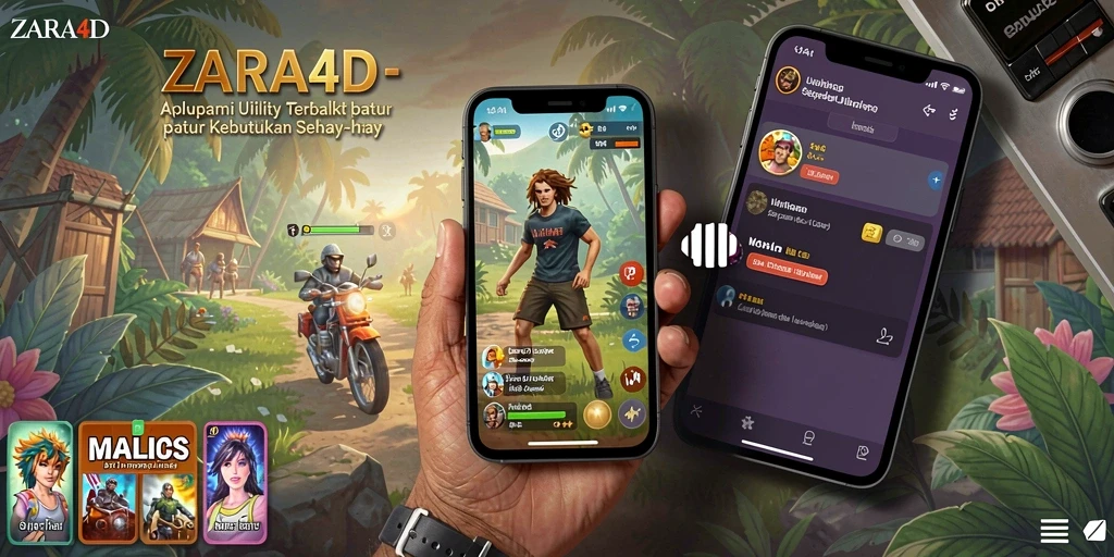 Screenshot utama ZARA4D menampilkan antarmuka aplikasi Utility yang intuitif.